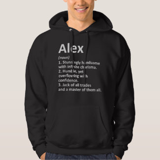 ALEX Definition Personal Name Funny Birthday G Hoodie