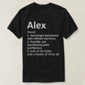 ALEX Definition Personal Name Funny Birthday G T-shirt (Design voorkant)