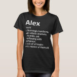 ALEX Definition Personal Name Funny Birthday G T-shirt<br><div class="desc">ALEX-definitie Persoonlijke naam Funny Birthday Gift Idea</div>