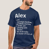 ALEX Definition Personalized Name Funny Birthday T-shirt (Voorkant)