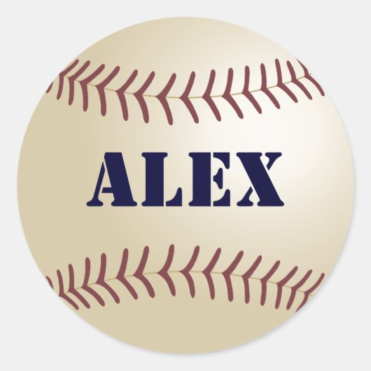 Alex honkbalsticker / zegel (Voorkant)