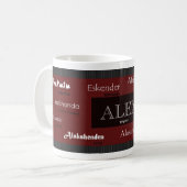 Alex International Name Mok (Voorkant links)