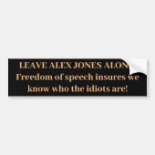 ALEX JONES Bumpersticker (Voorkant)