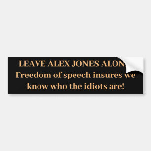 ALEX JONES Bumpersticker