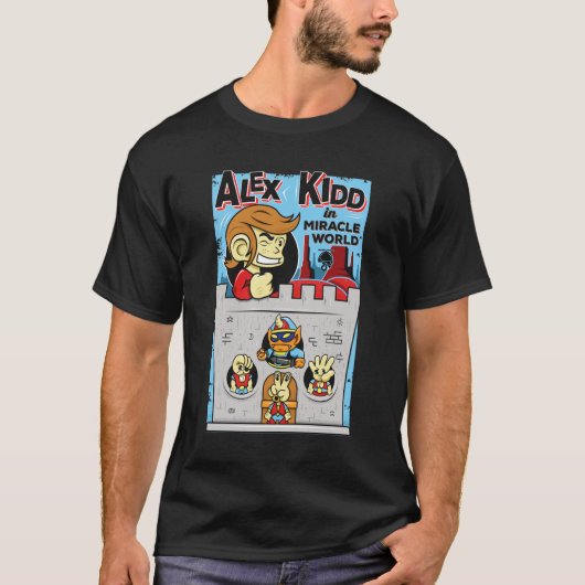 Alex Kidd in Mirakel World Classic T-shirt (Voorkant)