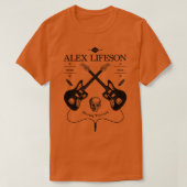 Alex Lifeson Gitaar  Logo T-shirt (Design voorkant)