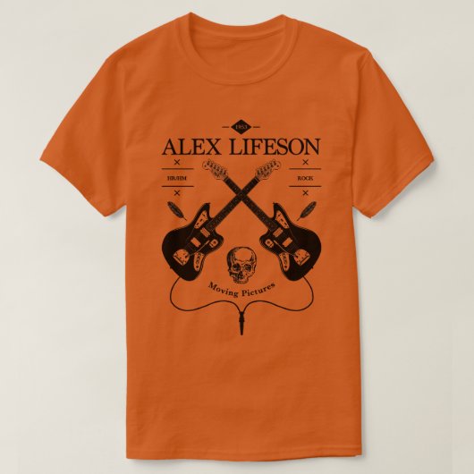 Alex Lifeson Gitaar  Logo T-shirt (Design voorkant)