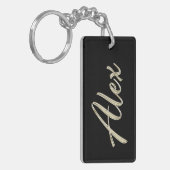 Alex Name whitegold Schlüsselanhänger Anhänger Sleutelhanger (Voorkant Links)