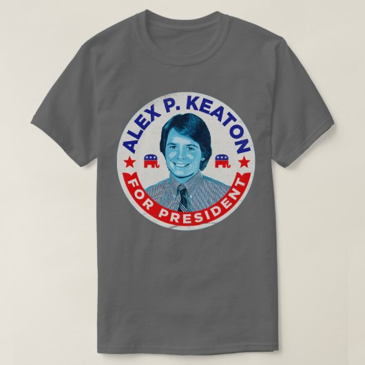 Alex P Keaton voor President T-shirt (Design voorkant)