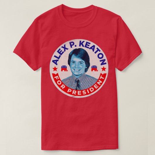 Alex P Keaton voor President T-shirt (Design voorkant)