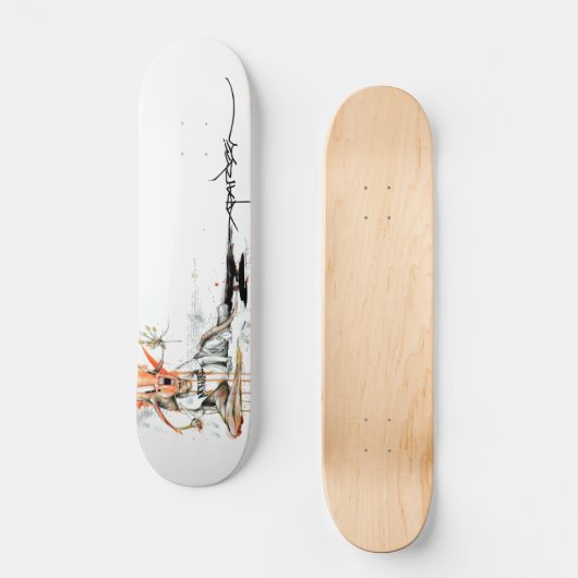 Alex Pardee "Geek Love" Persoonlijk Skateboard (Voorkant)