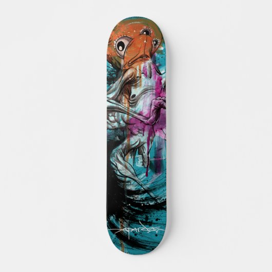 Alex Pardee "Stoomach Bodies" Skateboard (Voorkant)