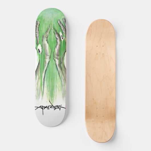 Alex Pardee "Toxic Lazyface" Skateboard (Voorkant)
