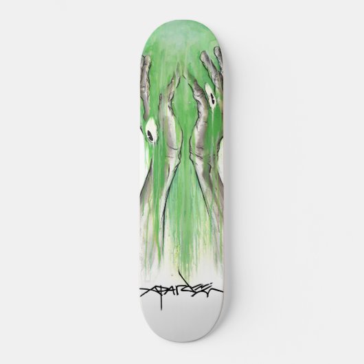Alex Pardee "Toxic Lazyface" Skateboard (Voorkant)