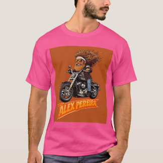 Alex Pereira MMA Fighter Rider Portret T-shirt