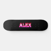 Alex pink fire Skatersollie skateboard (Horizontaal)