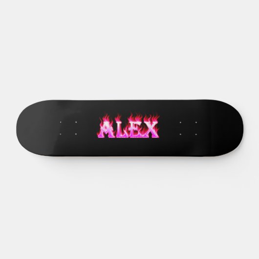 Alex pink fire Skatersollie skateboard (Horizontaal)