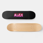 Alex pink fire Skatersollie skateboard (Horizontaal)