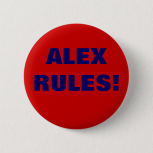 ALEX REGELS! RONDE BUTTON 5,7 CM