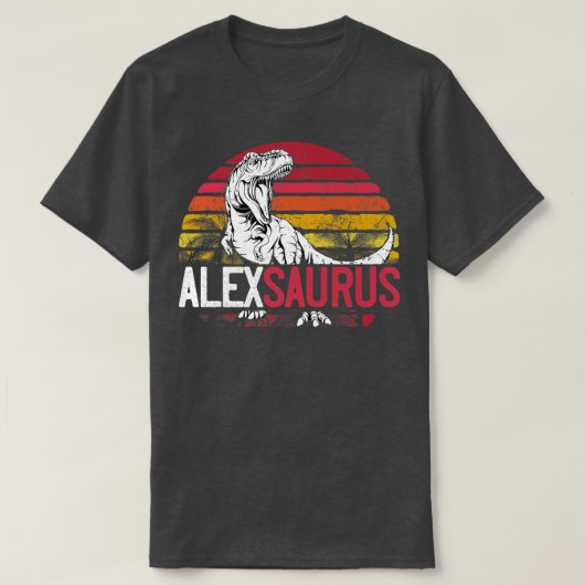 Alex Saurus Personalized Dinosaur T Rex Name Chris T-shirt (Design voorkant)