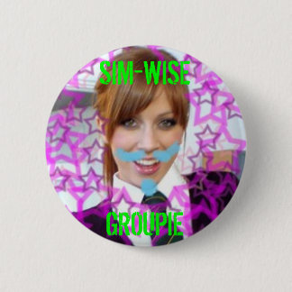 alex sim wijze knoop, SIM-WISE GROUPIE Ronde Button 5,7 Cm