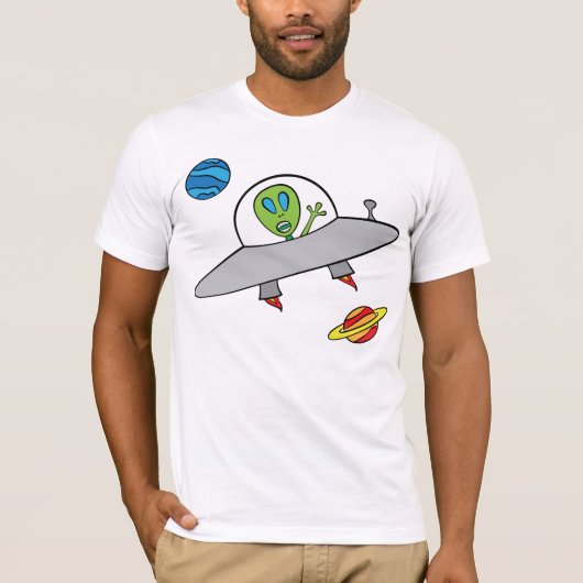 Alex the Alien - Mannen T-Shirt (Voorkant)