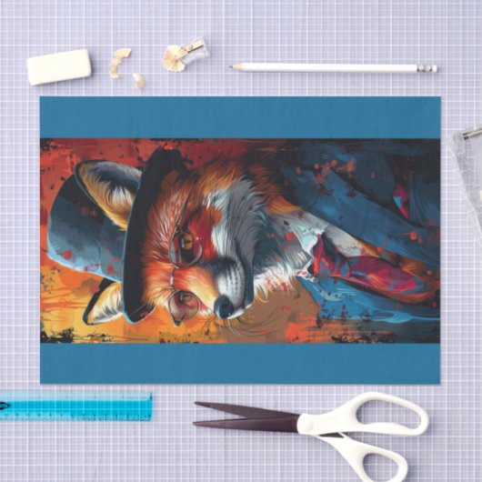 Alex the Fox Tissuepapier (Craft)