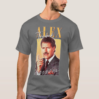 Alex Trebek Retro Esthetisch Fan Design T-shirt