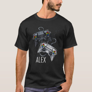 Alex Video Game Controller Online Gaming Gamer Pla T-shirt