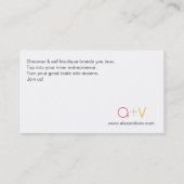 alex von Business Card Template (w/ adres) Visitekaartje (Achterkant)