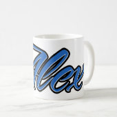 Alex Vorname Name blue Tasse Kaffeetasse Koffiemok (Voorkant rechts)