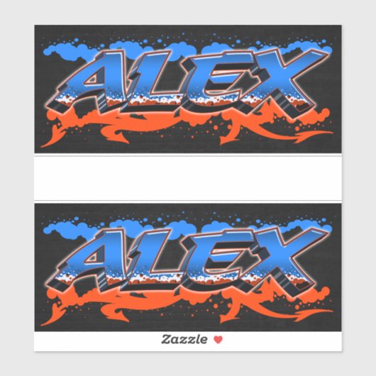 Alex Vorname Name Graffiti Aufkleber Sticker (Vel)