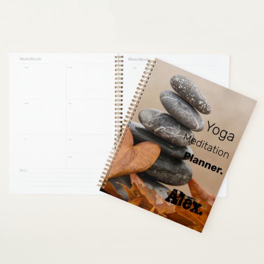 Alex. Yoga Meditation personaliseren Planner (Display)