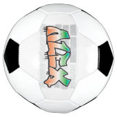ALEX Your Name Graffiti Brick Wall Paint Splatter Voetbal (Gedraaid)