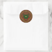 ALEXA 3D! Goud, Rood en Groen ~ Ronde Sticker (Tas)