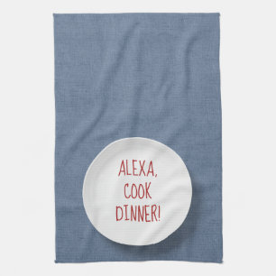 Alexa Command humor op bord Theedoek