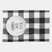 Alexa Command humor op buffelplein Theedoek (Horizontaal)