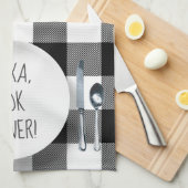 Alexa Command humor op buffelplein Theedoek (Quarter Fold)