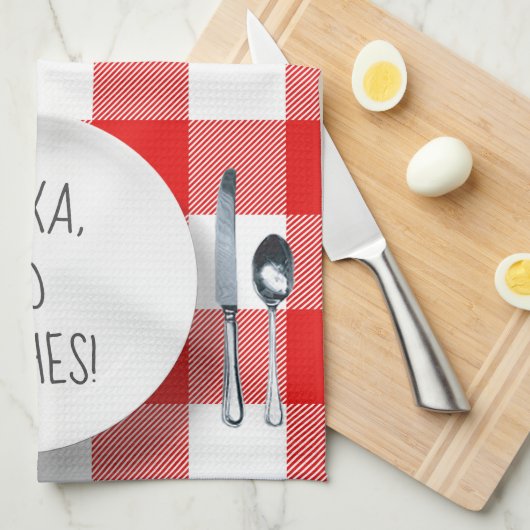 Alexa Command humor op buffelplein Theedoek (Quarter Fold)