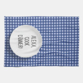 Alexa Command humor op gingham Theedoek (Horizontaal)
