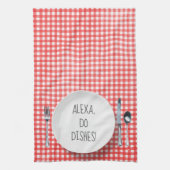 Alexa Command humor voor afwas Theedoek (Verticaal)