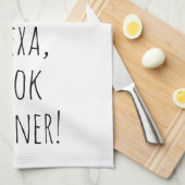 Alexa Command humor voor koken Theedoek (Quarter Fold)