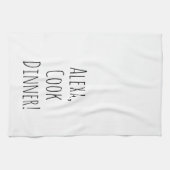 Alexa Command humor voor koken Theedoek (Horizontaal)