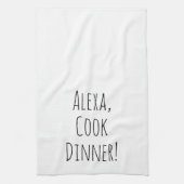 Alexa Command humor voor koken Theedoek (Verticaal)