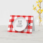 Alexa Command op wit bord op plechtige verjaardag Kaart (Gele Bloem)