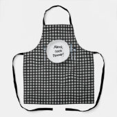 Alexa commando op wit bord schort (Voorkant)