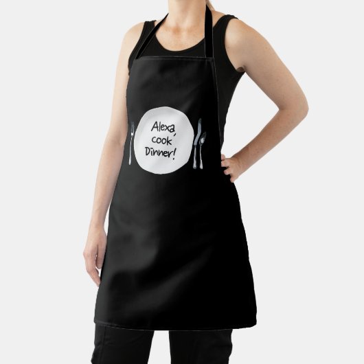 Alexa commando op zwart schort (Insitu)