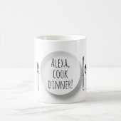 Alexa controle commando voor koken diner koffiemok (Center)