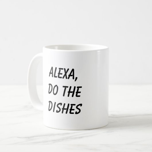 Alexa, doe de afwas koffiemok (Voorkant links)