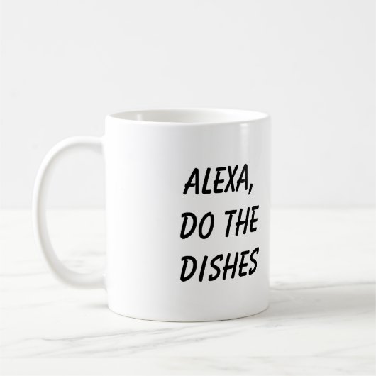 Alexa, doe de afwas koffiemok (Links)